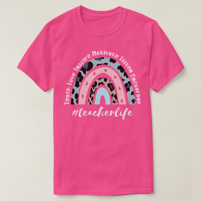 Camiseta Professor Life Rainbow 13 (Frente do Design)