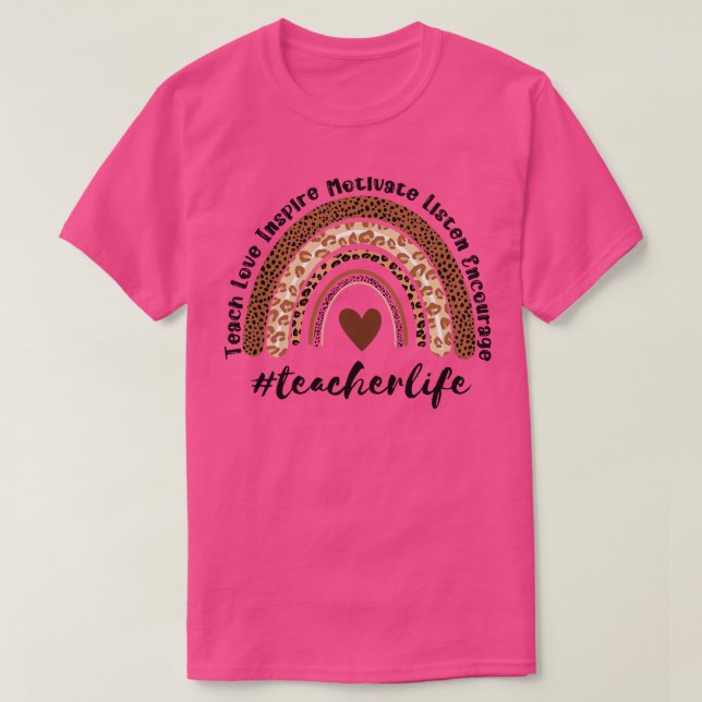 Camiseta Professor Life Rainbow 20 (Frente do Design)