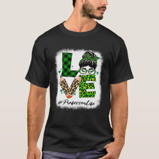 Camiseta Professor Love Women Bleached Messaging Bun Rua Pa