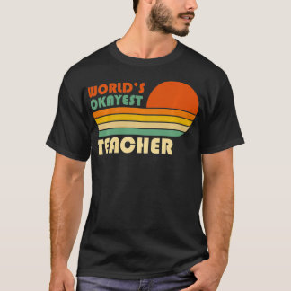 Camiseta Professor mais agradável do mundo Retro Vintage En
