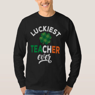 Camiseta Professor Mais Sortudo de Todos Feliz Dia de São P