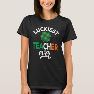Camiseta Professor Mais Sortudo de Todos Feliz Dia de São P