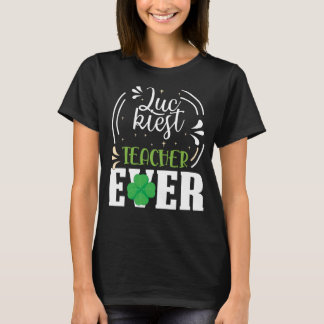 Camiseta Professor mais sortudo do mundo Feliz Dia de São P