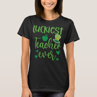 Camiseta Professor mais sortudo do mundo Feliz Dia de São P