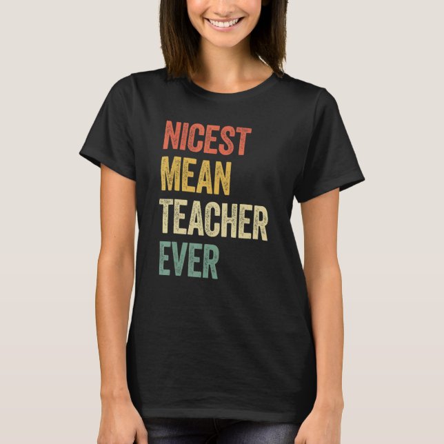 Camiseta Professor médio mais agradável Ever 6 (Frente)