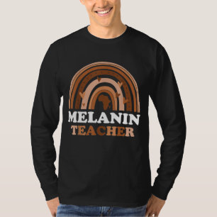 Camiseta Professor Melanin Black Melanin Teacher Black Hist