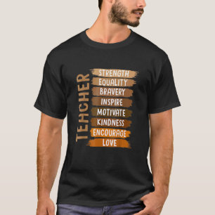Camiseta Professor Melanina Mês da História Negra Africano 