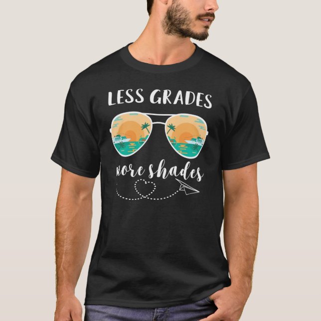 Camiseta Professor Menos graus Mais tons Óculos de sol Palm (Frente)