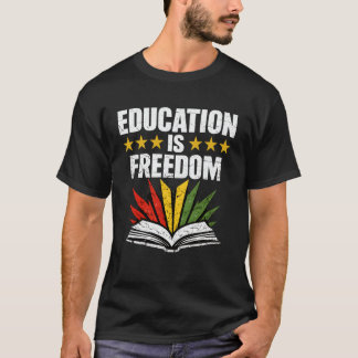 Camiseta Professor Mês da História Negra Raízes Educação Li