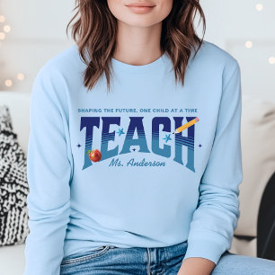 Camiseta Professor modelando o futuro, uma criança de cada