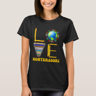Camiseta Professor Montessori Ama Educação Montessori De Vo