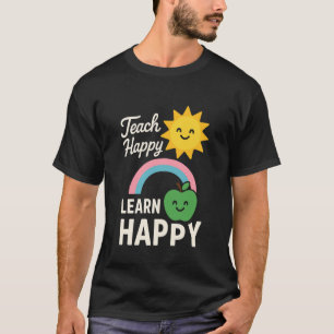 Camiseta Professor Motivacional Positivo Sala de Aula Feliz