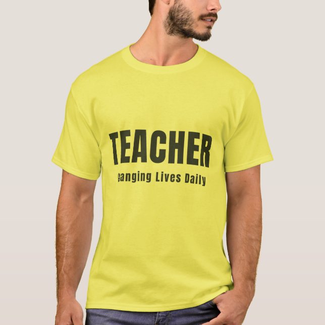 CAMISETA PROFESSOR MUDANDO VIDAS DIARIAMENTE (Frente)