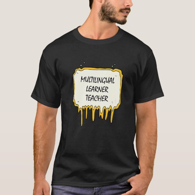 Camiseta Professor multilíngue Rainbow Multilingual (Frente)