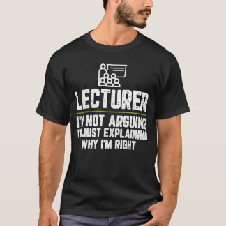 Camiseta Professor, não estou a argumentar... estou a expli
