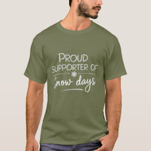 Camiseta Professor Natal Orgulhoso Apoiador De Dias De Neve