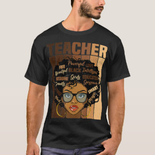 Camiseta Professor negro africano na América Retro Histór