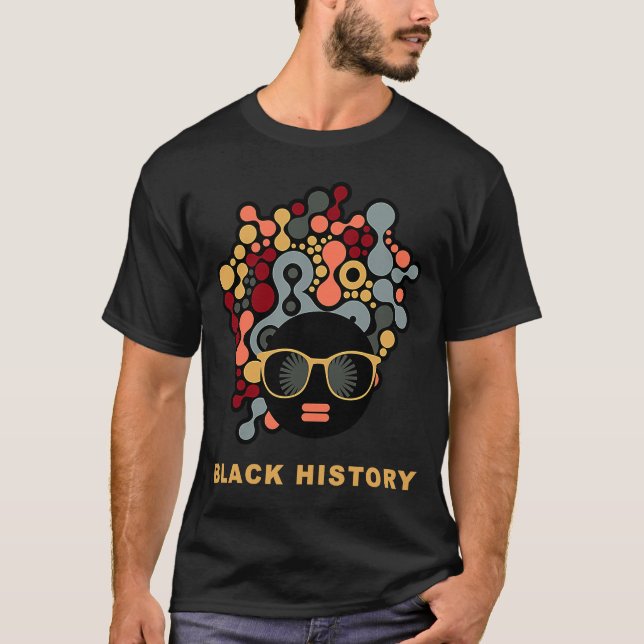 Camiseta Professor negro afro-americano de História Negra (Frente)