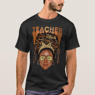 Camiseta Professor Negro Ama Mulher Melanina Tabl Leopardo 