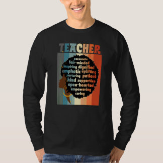 Camiseta Professor Negro Amor Afro Melanina Apreciação de P