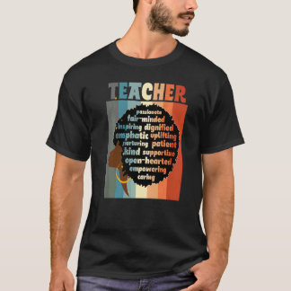Camiseta Professor Negro Amor Afro Melanina Apreciação de P