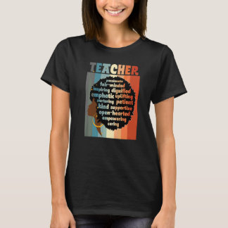 Camiseta Professor Negro Amor Afro Melanina Apreciação de P