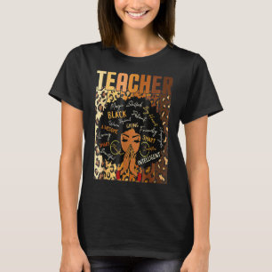 Camiseta Professor negro e inteligente Afro Love Melani