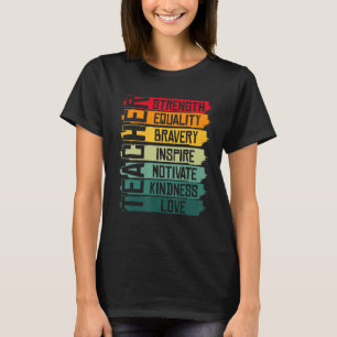 Camiseta Professor Negro Educador Africano-Americano Negra