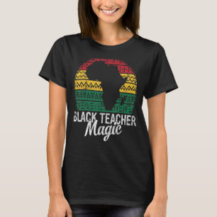 Camiseta Professor Negro História do Orgulho Mágico Mês Hbc