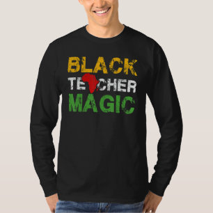 Camiseta Professor negro História negra mágica mês 2022 afr
