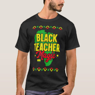 Camiseta Professor negro História negra mágica mês africano
