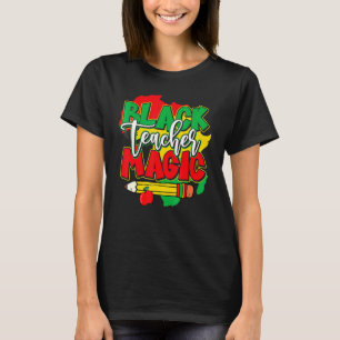 Camiseta Professor negro História negra mágica mês africano