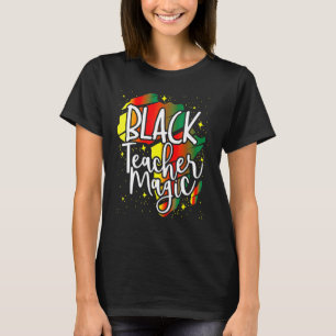 Camiseta Professor negro História negra mágica mês africano