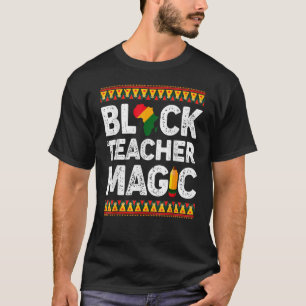 Camiseta Professor negro História negra mágica mês africano
