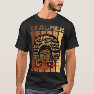 Camiseta Professor negro inteligente afro ama melanina afro