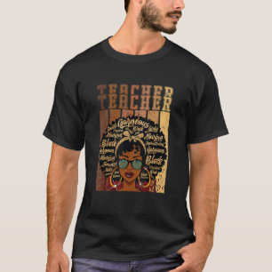 Camiseta Professor negro inteligente afro ama melanina afro