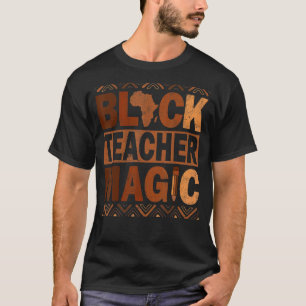 Camiseta Professor Negro Magia Professor Melanina Homens Mu