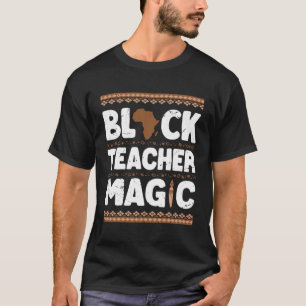 Camiseta Professor Negro Magia Professor Mês da História Ne