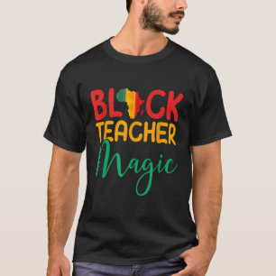 Camiseta Professor negro Mágico - Melanina negra afro-ameri