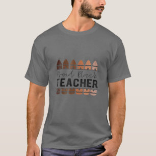 Camiseta Professor negro orgulhoso de História negra profe