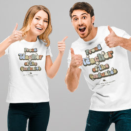 Camiseta Professor orgulhoso do Formando Retro Unisex