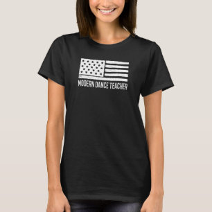 Camiseta Professor Patriótico De Dança Moderna 4 De Julho A