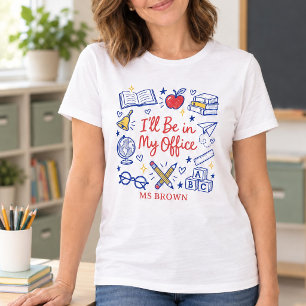 Camiseta Professor Personalizado “Estou no Meu Escritório”