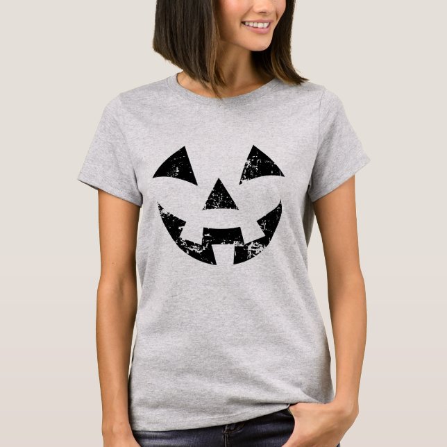 Camiseta Professor personalizado Halloween Jack o lanterna (Frente)
