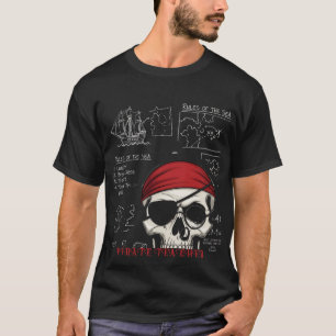 Camiseta Professor Pirata Crânio Divertido & Regras de Mate