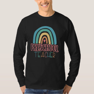 Camiseta Professor Pré-Escolar Pré-K Primeiro Dia Da Escola