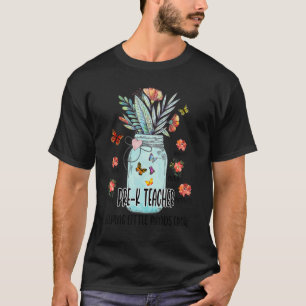 Camiseta Professor Pré-K Ajudando Pequenas Mentes a Crescer