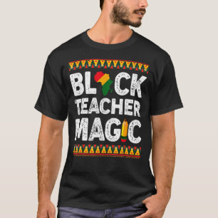 Camiseta Professor Preto Magic Melanin Pride Orgulho Negro 