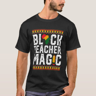 Camiseta Professor Preto Magic Melanin Pride Orgulho Negro 