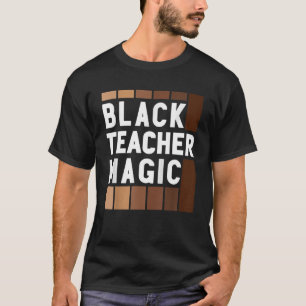 Camiseta Professor Preto Magic Melanin Pride Orgulho Negro 
